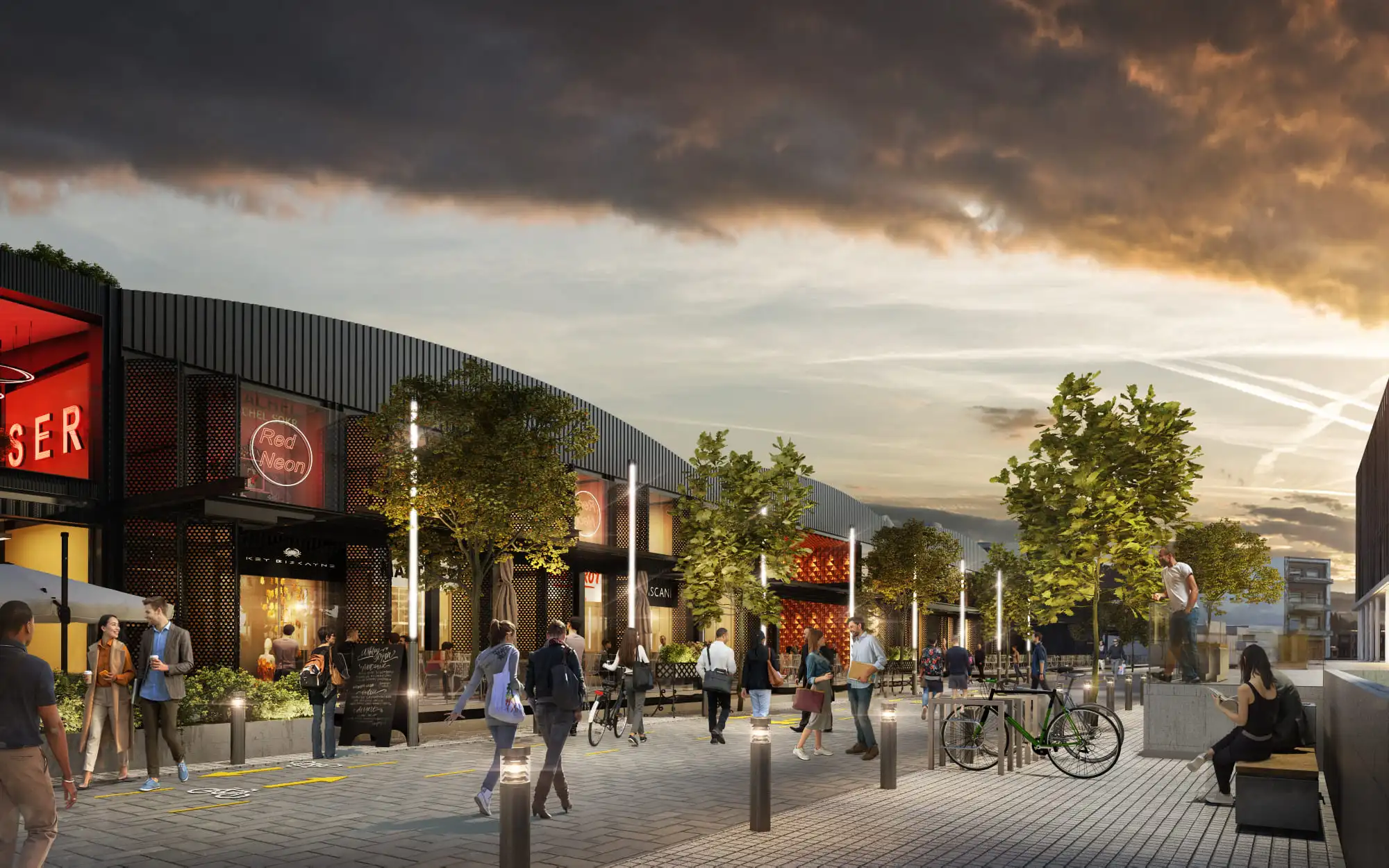 Vista exterior del centro comercial