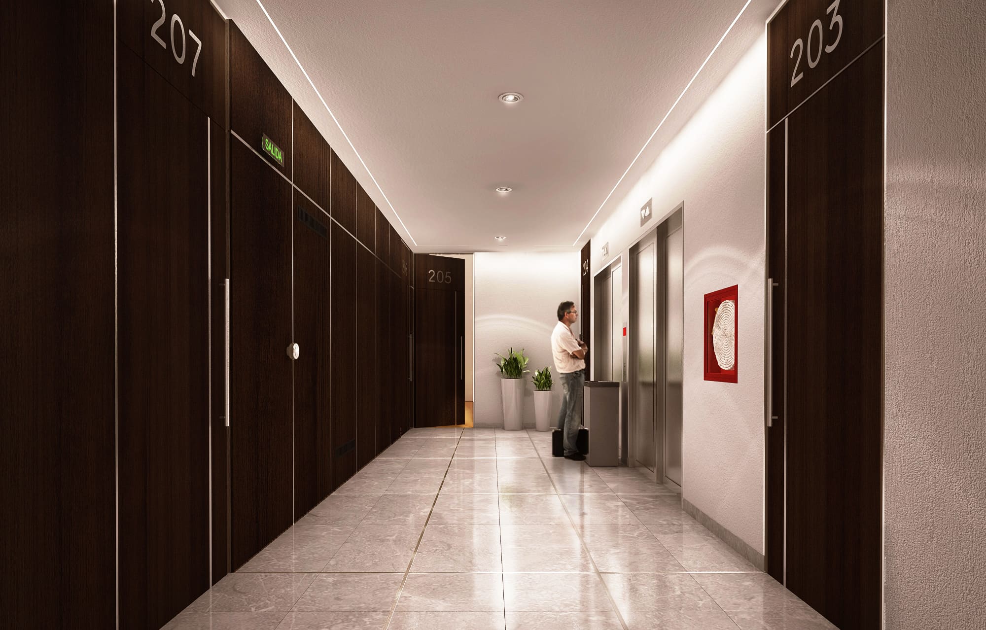 Hall de acceso del edificio