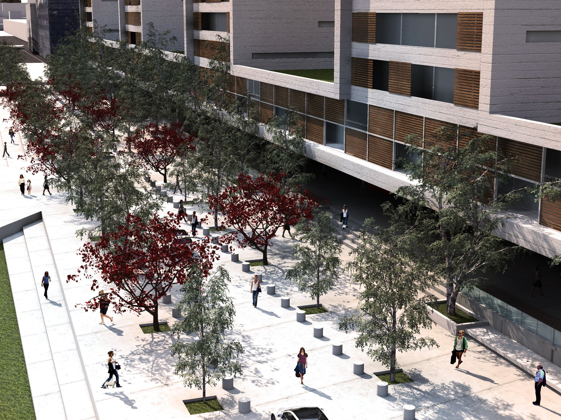 Vista general del parque ferroviario Palermo