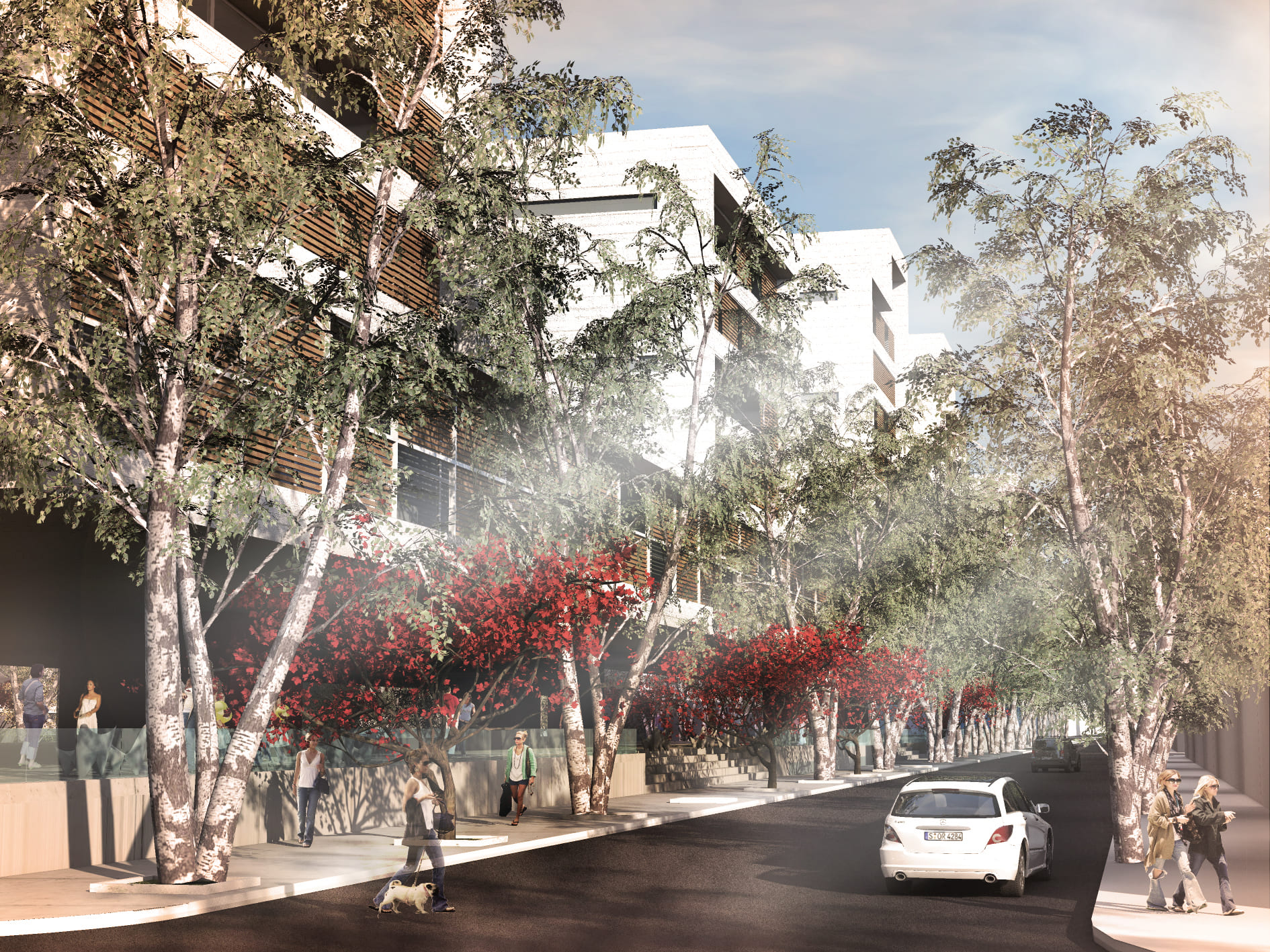 Espacios comerciales y plaza pública