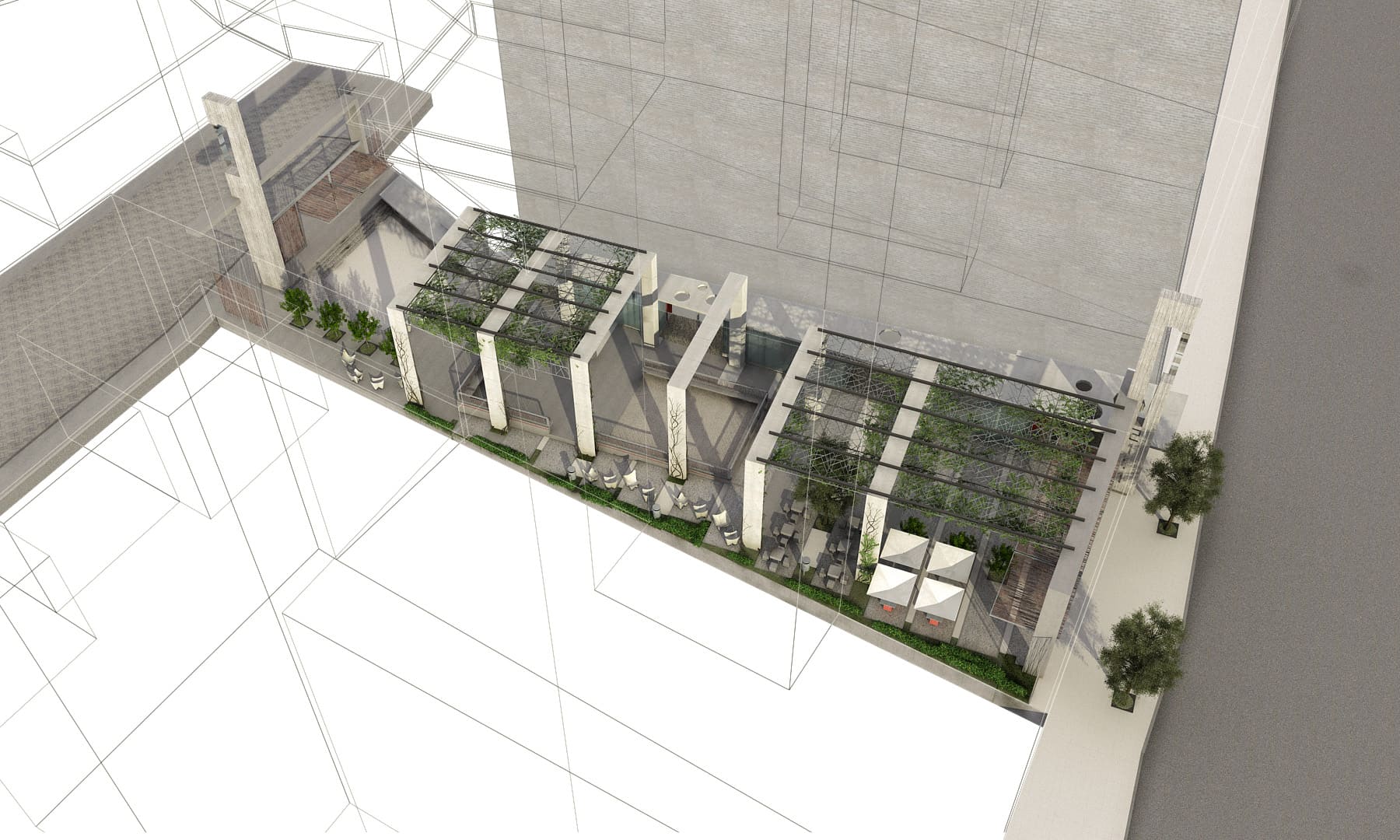 Vista aérea del proyecto