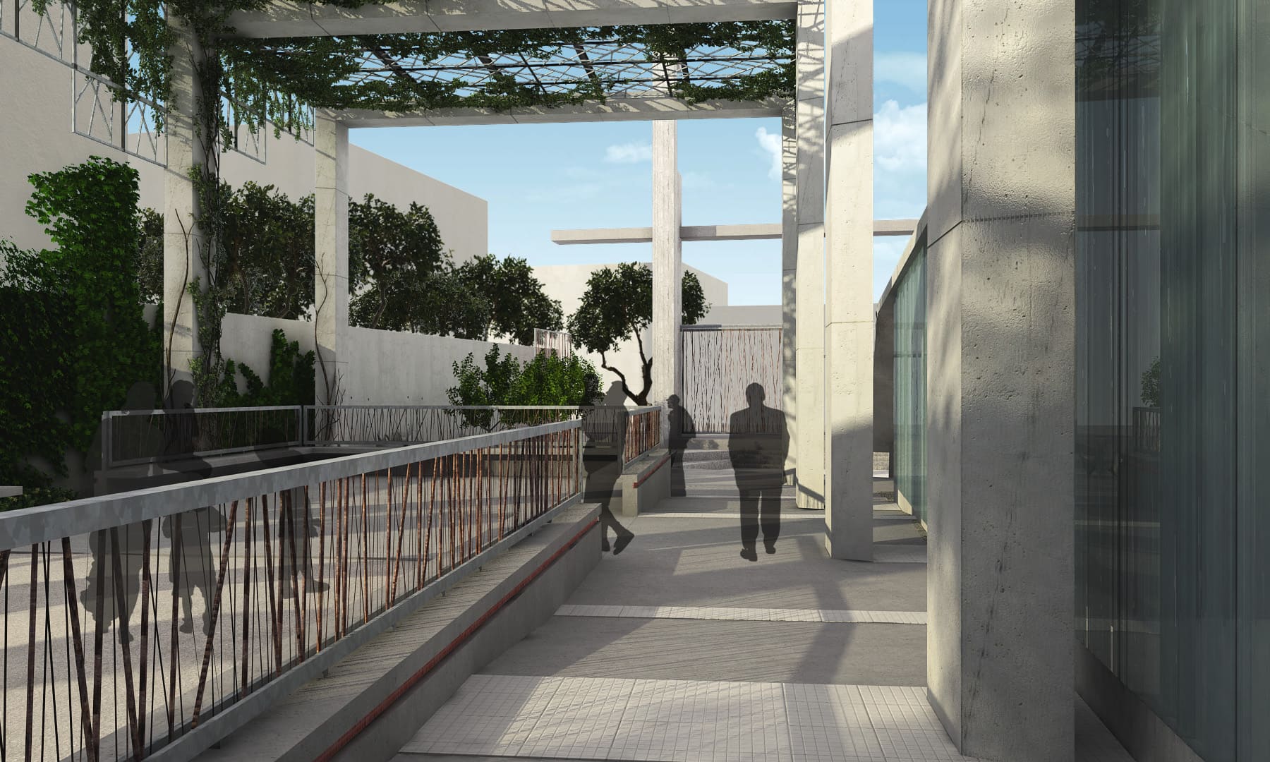 Vista general del oasis urbano