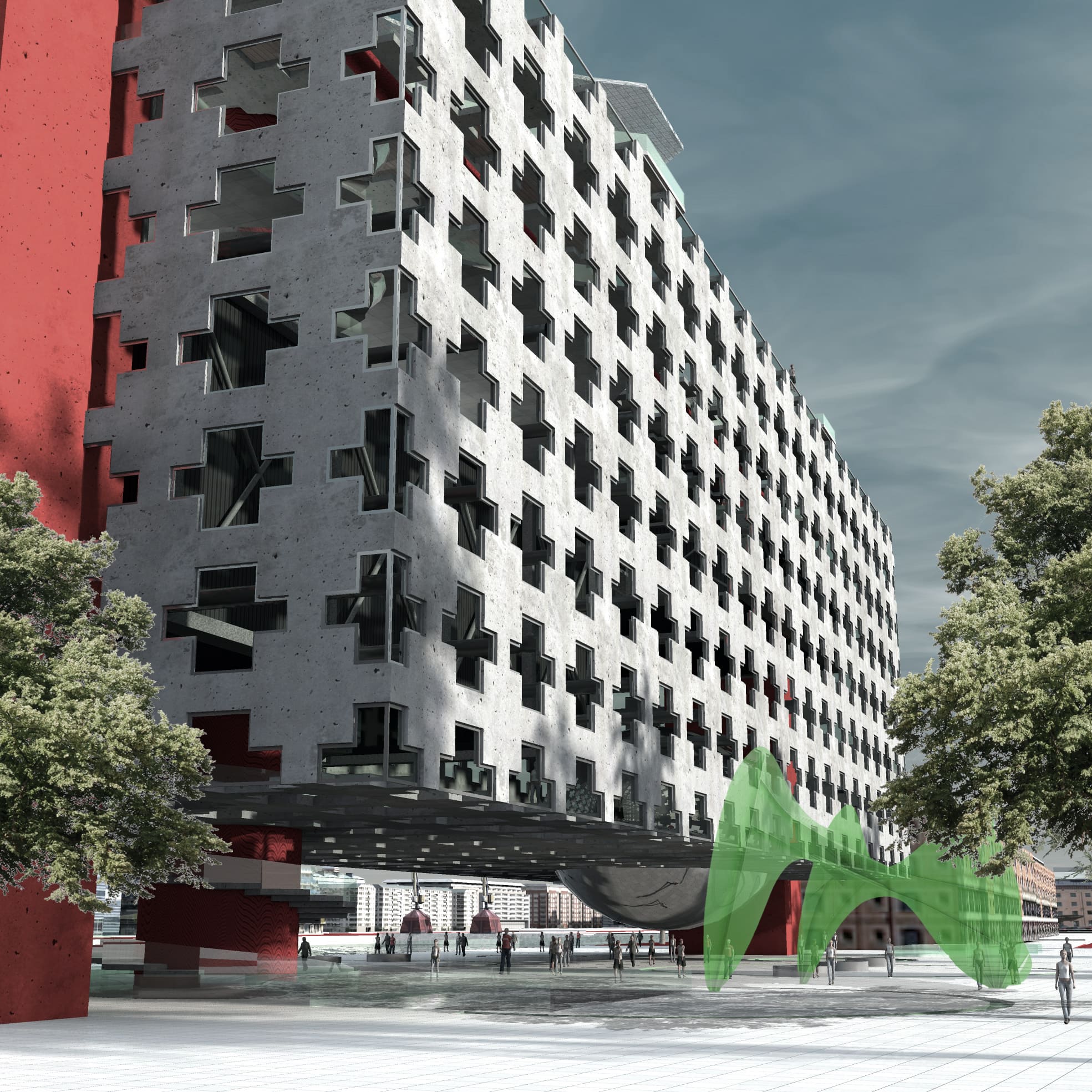 Plaza pública integrada